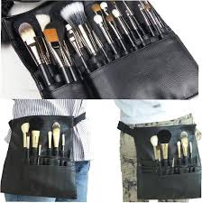 yaju pu leather makeup brush waist bag