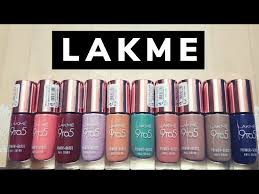 new lakme 9to5 nail polish swatches new