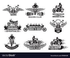 motorbike logos for bike club royalty