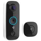 Wi-Fi Video Doorbell with Chime - White/Black TVD100WU Toucan