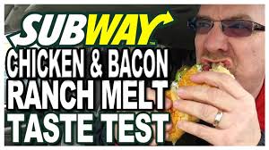 subway en bacon ranch melt taste