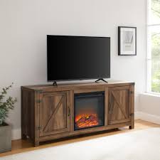 modern farmhouse fireplace tv stand