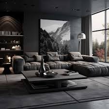 dark living room ideas for a luxurious