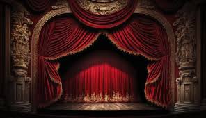theatre curtains stock photos images