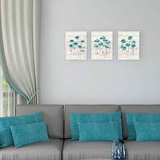 Now, we want to try to share this some galleries for your interest, whether these images are newest galleries. Sumgar Canvas Wall Art Living Room Farmhouse Decor 3 Piece Blue Flower Pictures Bedroom Rustic Teal Paintings Turquoise Farmhouse Goals
