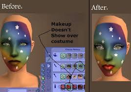sims maxis costume makeup fi