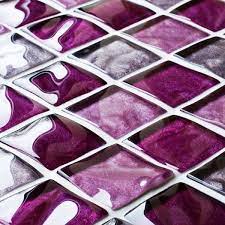36 Purple Mosaic Bathroom Tiles Ideas
