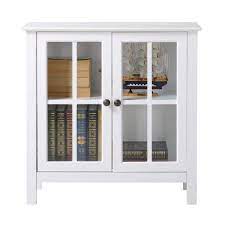 White Cabinet With Glass Doors Deals