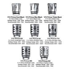 Smok Tfv12 Prince Coils M4 T10 X6 Replacement Coils