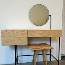 dims makeup vanity desk mid century