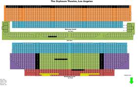 La Orpheum Seating Chart Oct 5 2014 Show Seat Prices