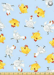 Pippa Chicken Growth Chart Blocks By Susybee Cotton Quilt