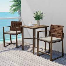 Outdoor Counter Height Bistro Set