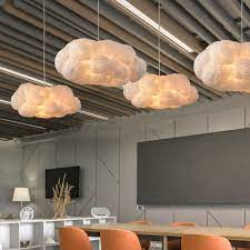 Modern Cotton Cloud Shape Ceiling Light