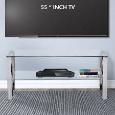 Clear Glass Tv Stand