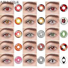 mill creek 2pcs cosplay contact lenses