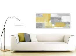 mustard yellow grey living room canvas