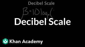 Decibel Scale Video Sound Khan Academy