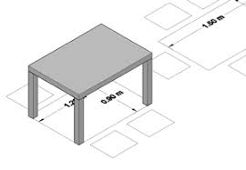 dining table dimensions merements