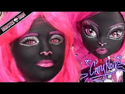 catty noir doll costume makeup tutorial