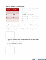 Apr 20, 2020 · a punnett square is a graphical way of determining all the possible genetic outcomes when a cross is performed. Incomplete And Codominance 1 Worksheet