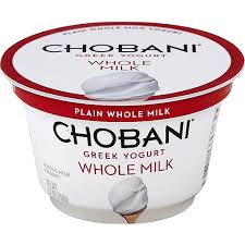 chobani plain whole milk greek yogurt