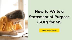 statement of purpose sop for ms