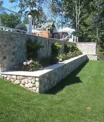 Round Wall Stone Cape Cod New