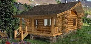 cedar log home plans under 1500 sq ft