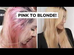 removing my pink hair dye no bleach