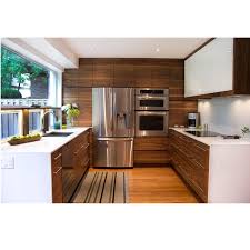 timber veneer finish kitchen cabinets