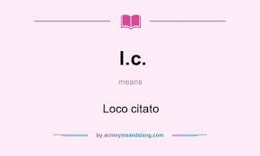 what does l c mean definition of l