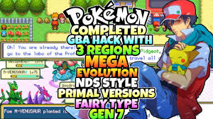 Completed Pokemon GBA Rom With 3 Regions,NDS Sprites,Mega Evolution,Alola  Forms,Gen 7 - YouTube