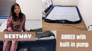 bestway airbed with built in pump