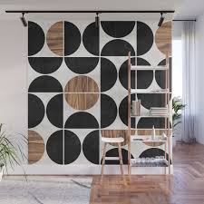 Concrete And Wood Wall Mural