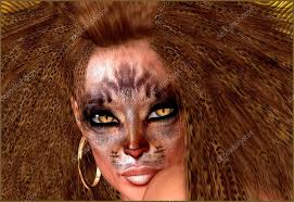 funky lion makeup