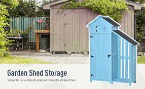 Outsunny Garden Shed Wooden Firewood