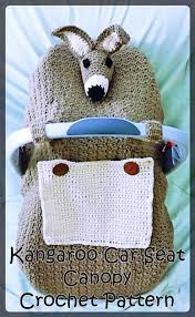 Kangaroo Infant Car Seat Canopy Crochet