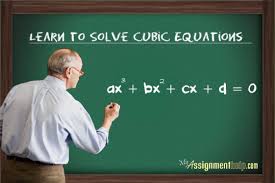 Solve A Cubic Equation Examples
