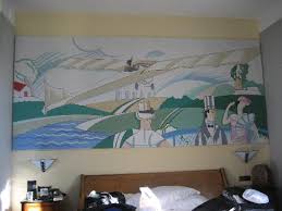 Art Deco Wall Mural In Room Picture