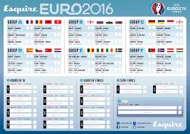 Print Out Your Own Euro 2016 Wallchart Esquire Middle East