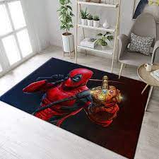 deadpool marvel rug custom size and