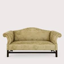 chippendale sofa with fixed seat