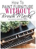 How do you paint furniture without brush marks?