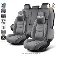 Tiehesyt Gray Car Seat Covers Full Set