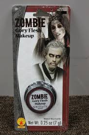 zombie makeup black blood gory flesh
