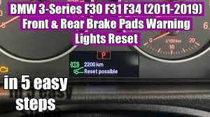 bmw 3 series f30 front rear brake pads