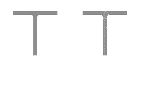 equal t bars in stainless steel