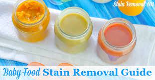 how to remove baby food stains