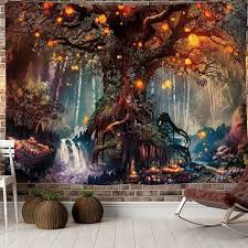 Magical Forest Tapestry Life Tree